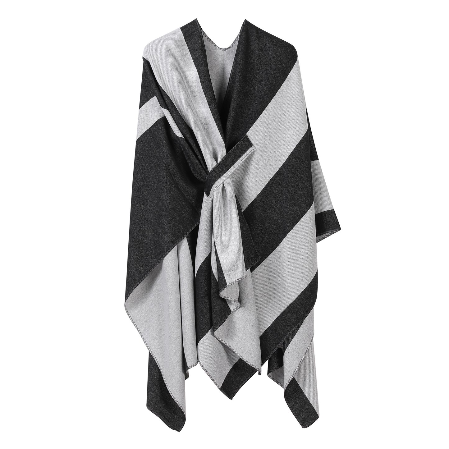 Shawl Plus Bar Split Double-sided All-match Trip Shoot Cloak