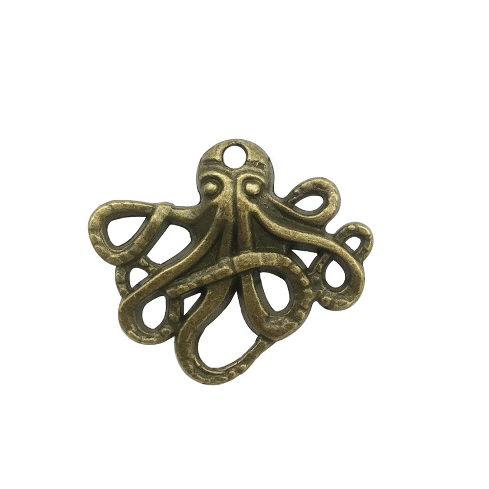 Retro Tibetan Silver Antique Brass Alloy DIY Accessories Marine Turtle Shell Necklace Bracelet Jewelry