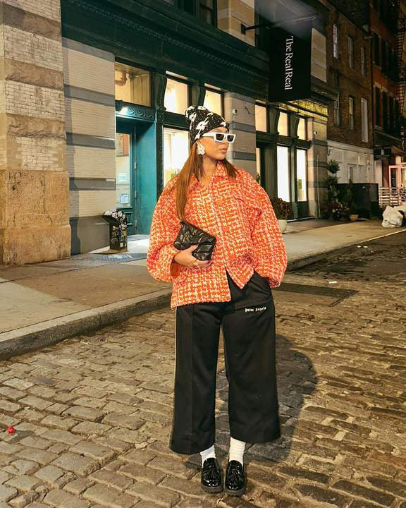 Lapel Color Contrast Short Coat