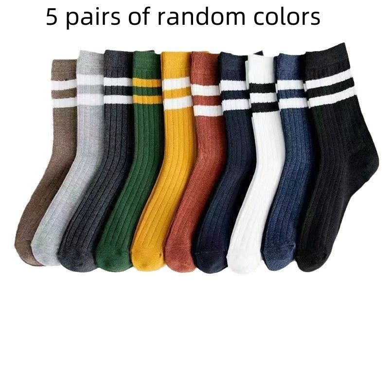 Men's Mid-calf Autumn And Winter Sweat Absorbing And Deodorant Socks