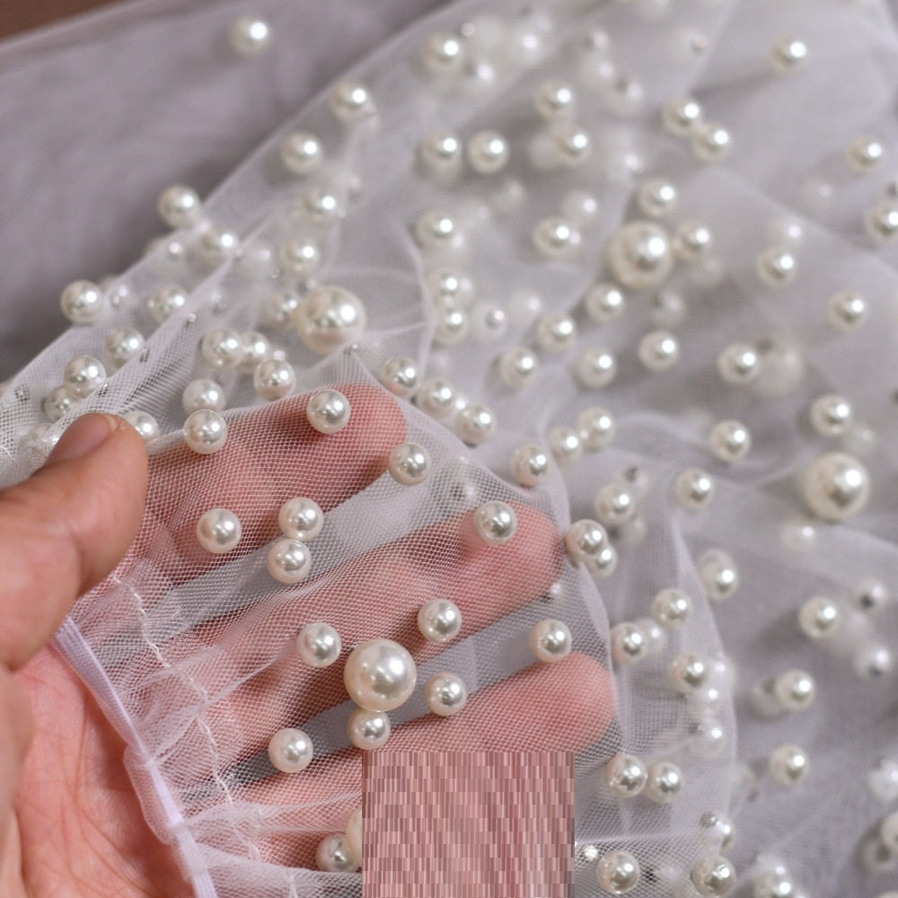 High-grade Pearl Mesh Oversleeves Detachable Plus Sleeves Two-way Wear Wedding Accessories