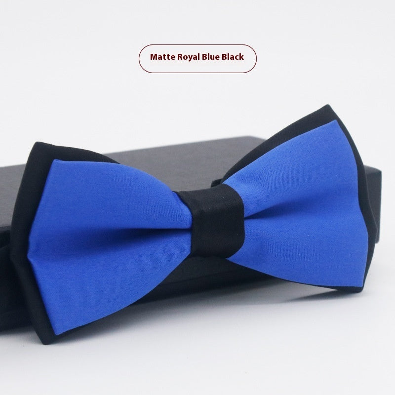 Men's Solid Color Formal Wear Wedding Business Casual Groom Groomsman Bow Tie
