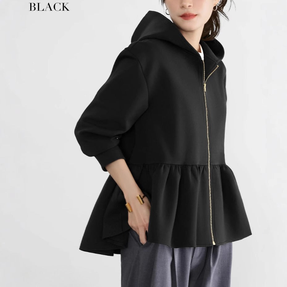 New Japanese And Korean Style Women's Hooded Sweatshirt Jacket