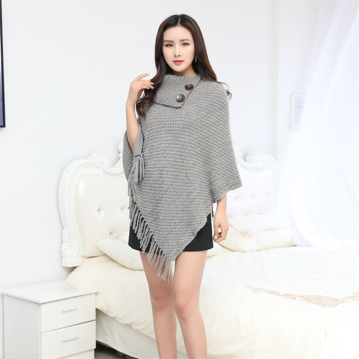 Warm Cloak European And American Fashion Knitwear
