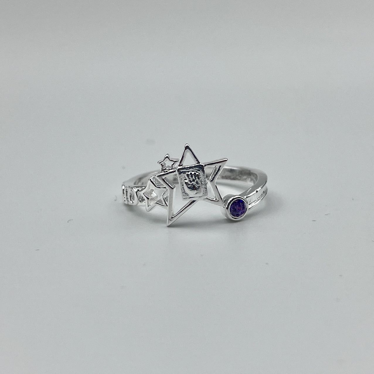Purple Crystal Men's And Women's Rings