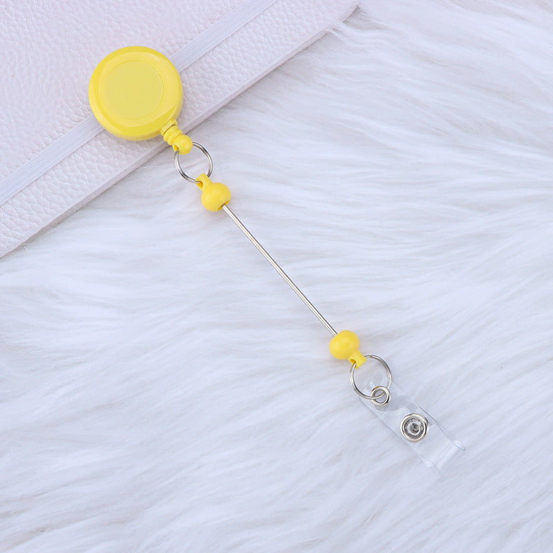 Card Sleeve Telescopic Anti-lost Can Buckle Employee Voucher Buckle DIY Beaded Retractable