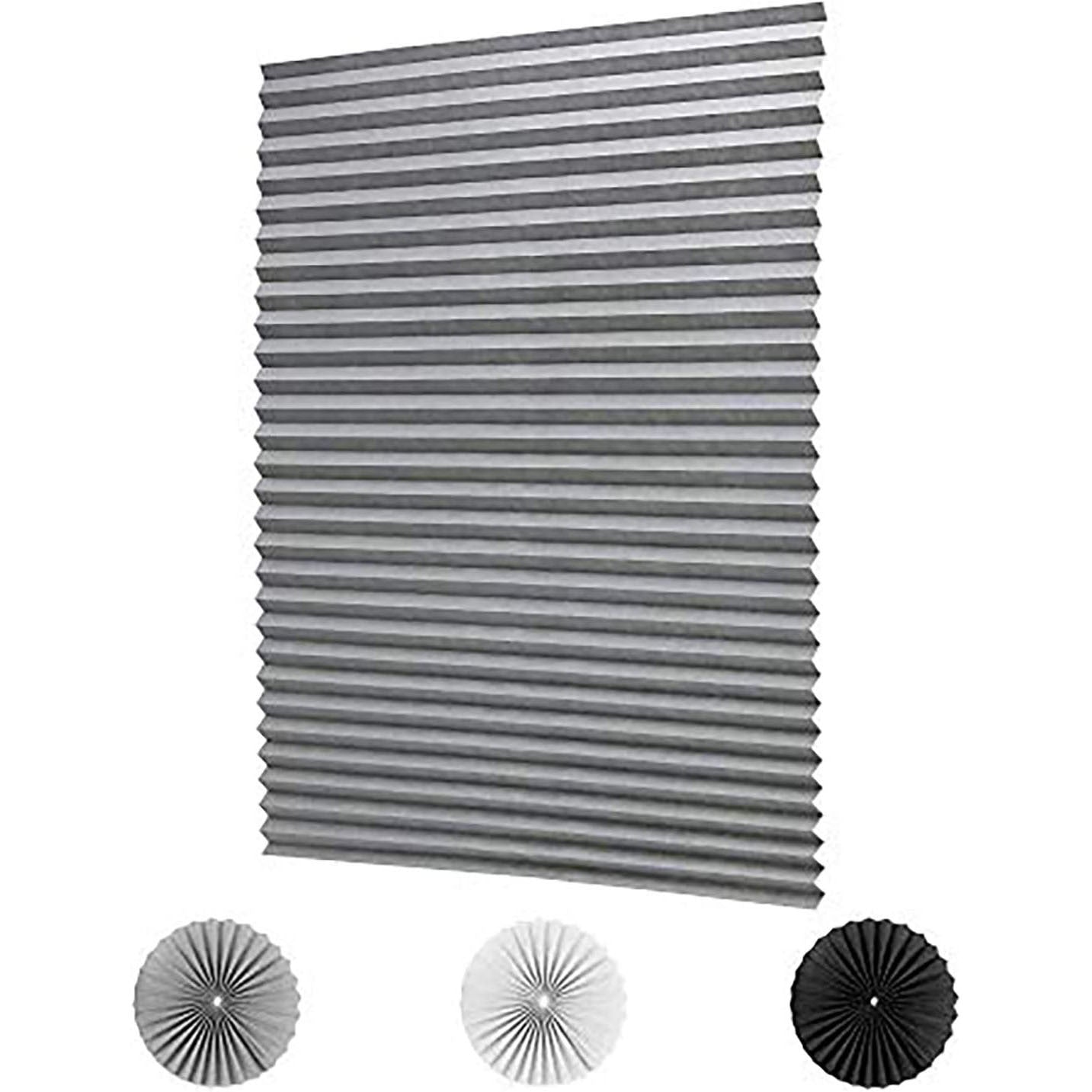 Full Shading Curtain Self-adhesive Pleated Shades Punch-free Adhesive Roller Shutter