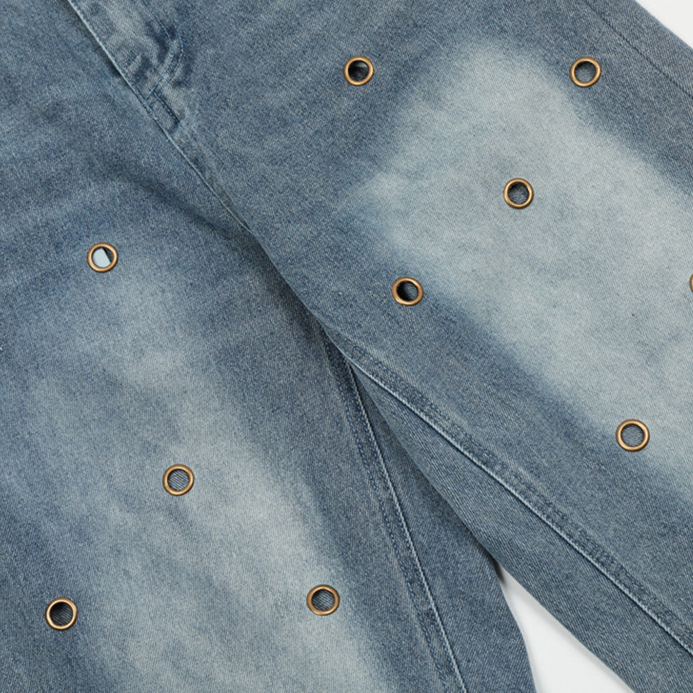 Washing Hole Do The Old Cowboy Straight-leg Trousers