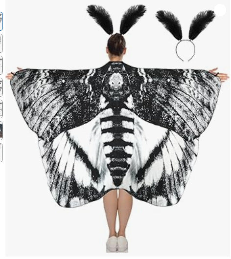 Halloween Cloak Rotating Butterfly Shawl Decoration