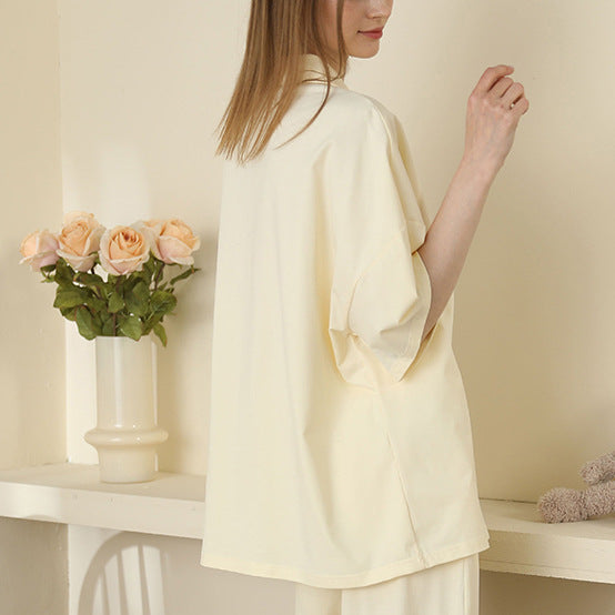 Couple Plus Size Loose Pajamas Cotton Homewear