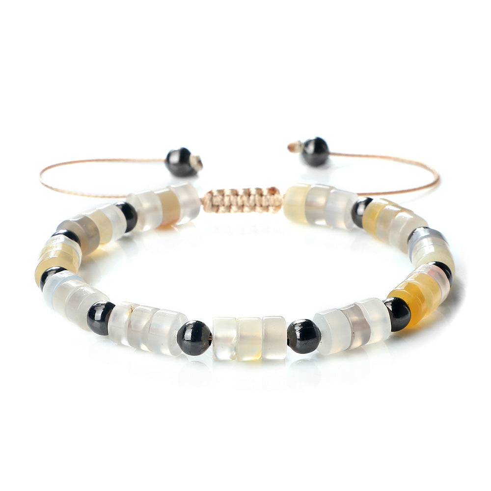 Colorful Agate Stone Beaded High-grade Bohemian Adjustable Bracelet