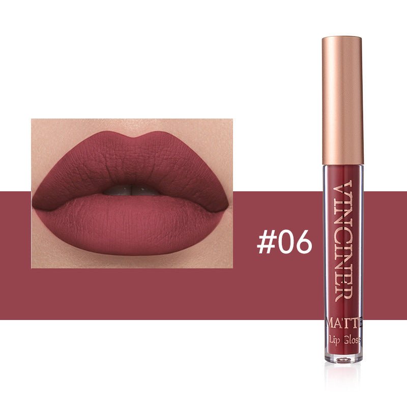12 Colors Lip Lacquer Matte Liquid Lipstick Waterproof - Eshtree