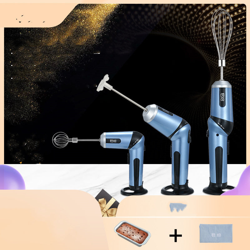 مضرب بيض لاسلكي محمول يعمل ببطارية ليثيوم