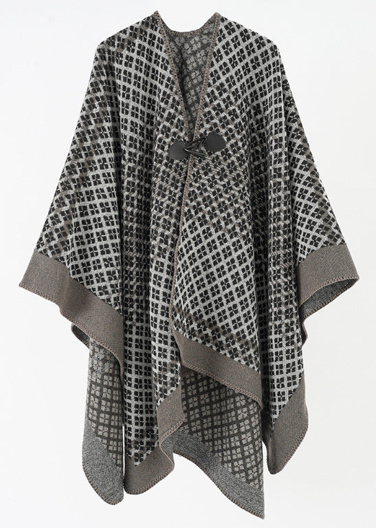 Extra Large Thickened Warm Split Cloak Scarf