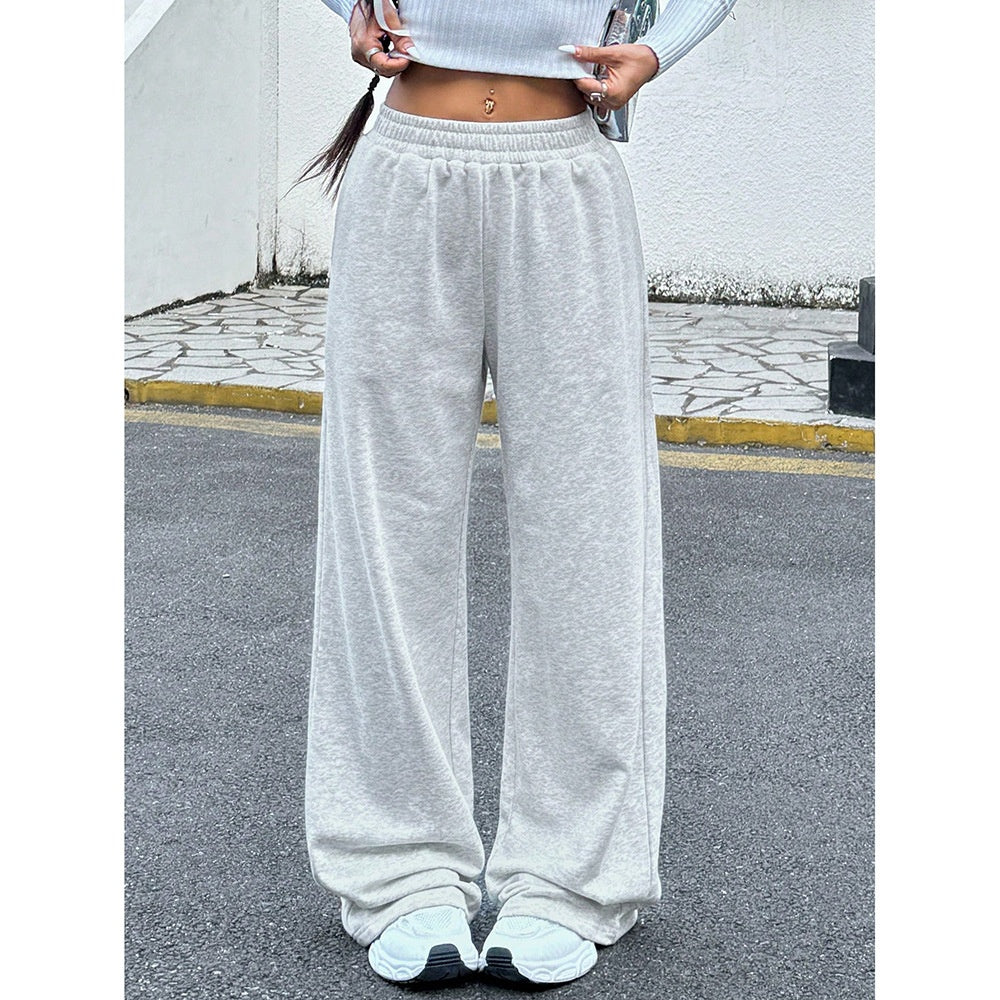 Loose Solid Color Casual Track Sweatpants