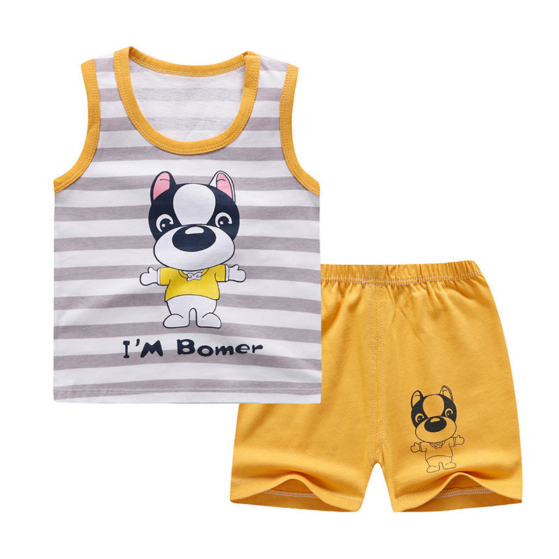 Children's short sleeve suit