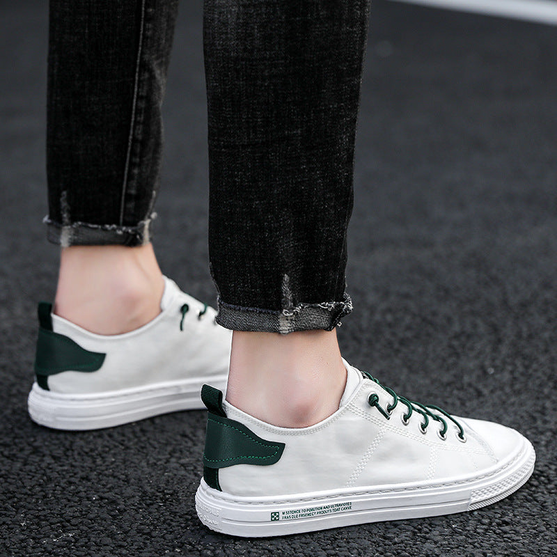 Men's flat casual canvas shoes