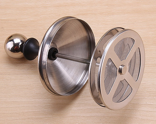 Stainless steel bubbler manual double layer milk whisk milk bubbler coffee foam pot