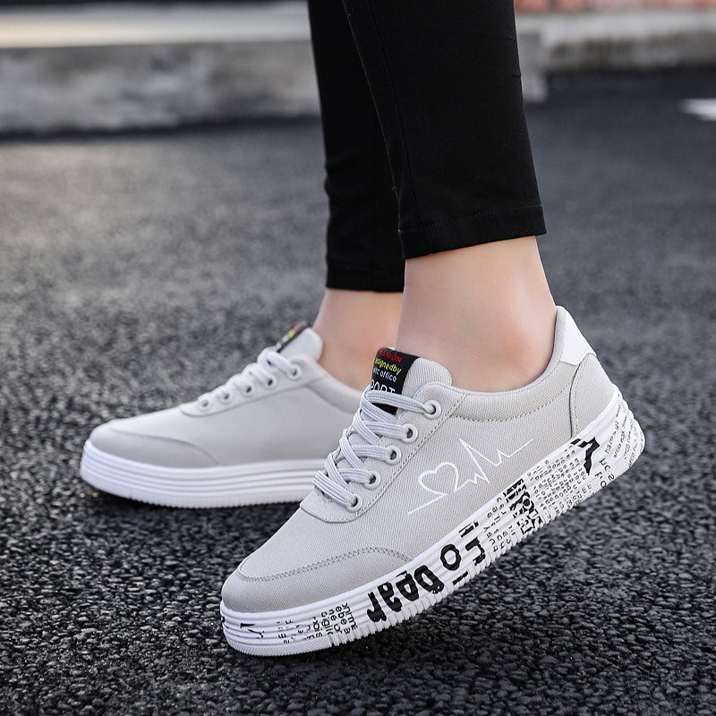 Sports casual shoes wild flat red shoes