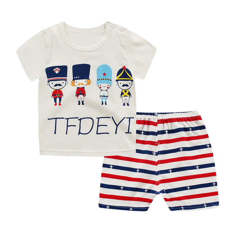 Summer children's short sleeve suit