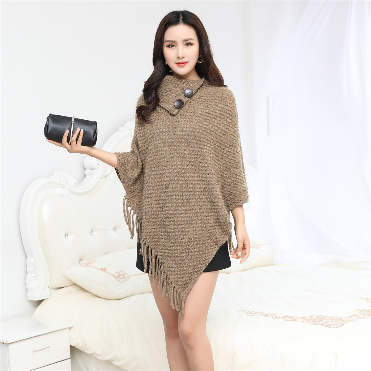 Warm Cloak European And American Fashion Knitwear