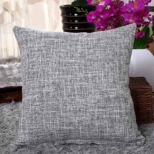 Home Linen Pillow Case Solid Color Hugging Pillow Case Sofa