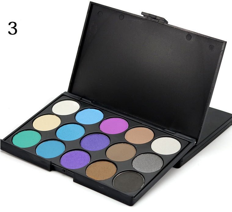 15 color eyeshadow earth color eye shadow smoky eyeshadow E15 multi color makeup plate beauty tools - Eshtree