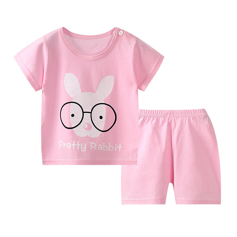 Short sleeved shorts suit