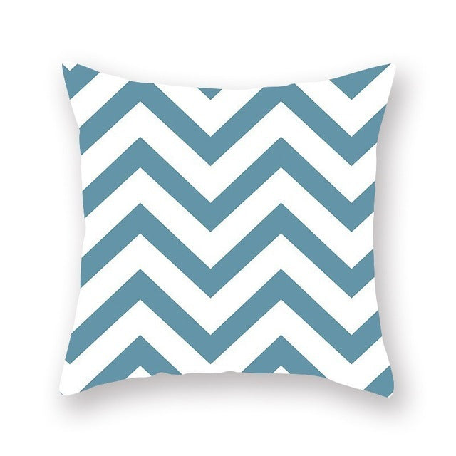 Bright color geometric pillow cushion cover