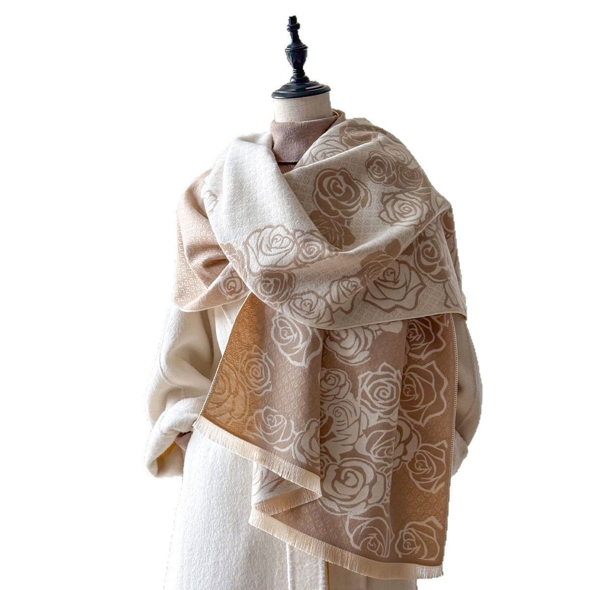 High-grade All-matching Thick Warm Scarf Air Conditioning Shawl Cashmere-like