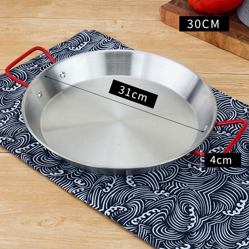 Stainless Steel Korean Fried Chicken Plate Salad Pasta Plate