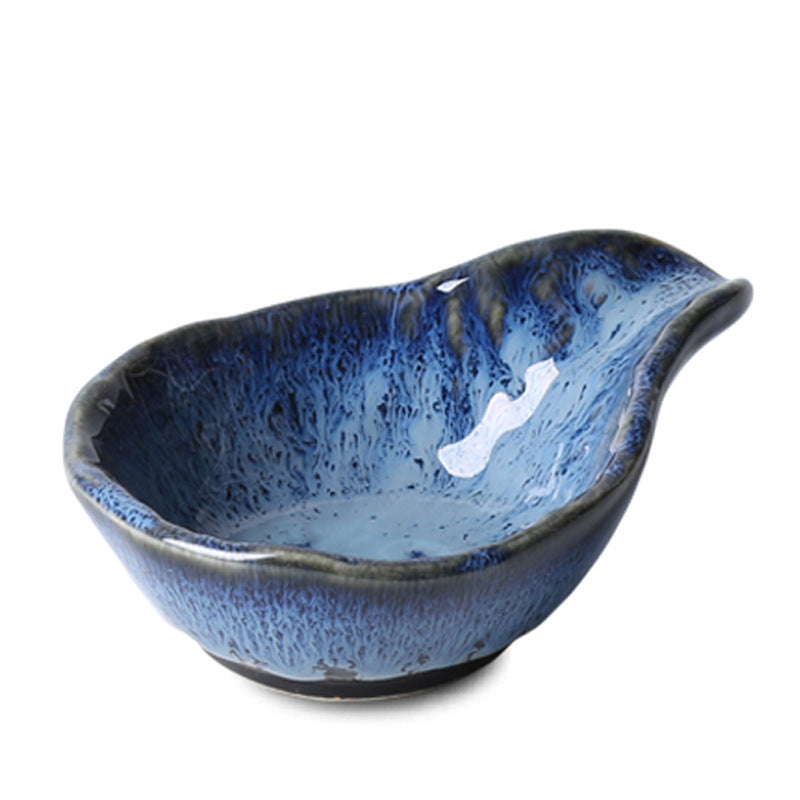 Creative Kiln Changed Ceramic Tableware Special-Shaped Dish