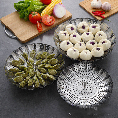 Steamer General Steamer Grid Steamed Mantou Steamed Bun Folding Steamer Steamer Steaming Plate