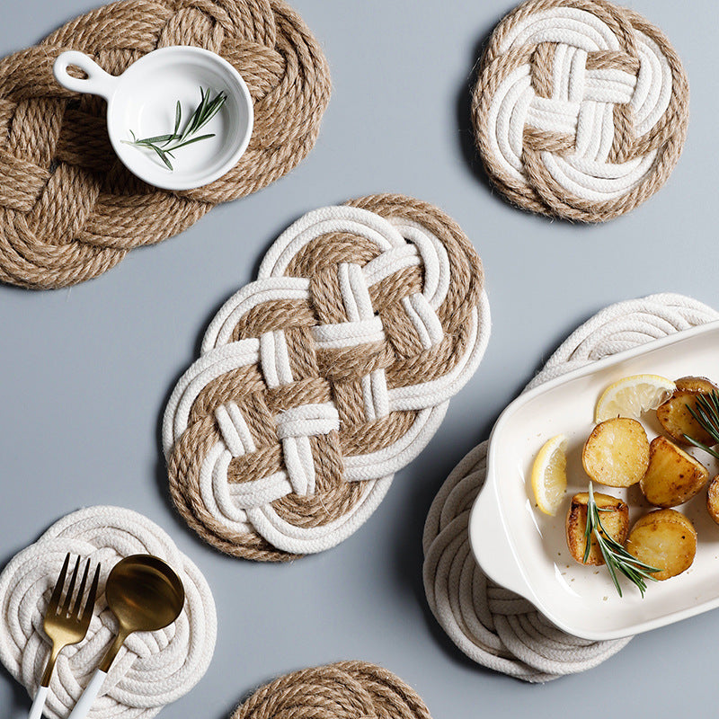 مفرش طاولة نورديك، مفرش طاولة مضاد للحروق، قاعدة أكواب عازلة للحرارة، مطعم إنس ويند