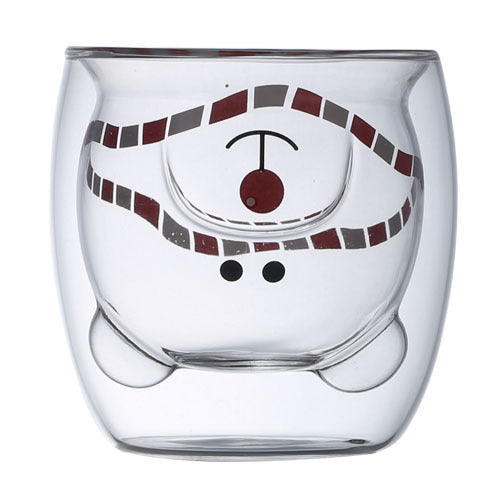 Double-layer Juice Glass Heat-resistant Double-layer Cup Coffee Cup Love Gift Bear Cup