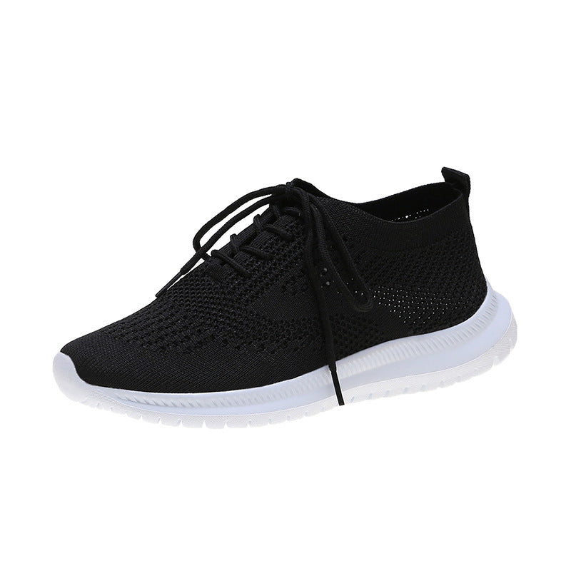 Fashion Casual Shoes Women'S Breathable Flat Bottom Student White Shoes