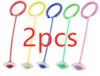 Flashing LED Flash Jumping Ring Dancing Ball Glowing Fitness Training Outdoor Sports