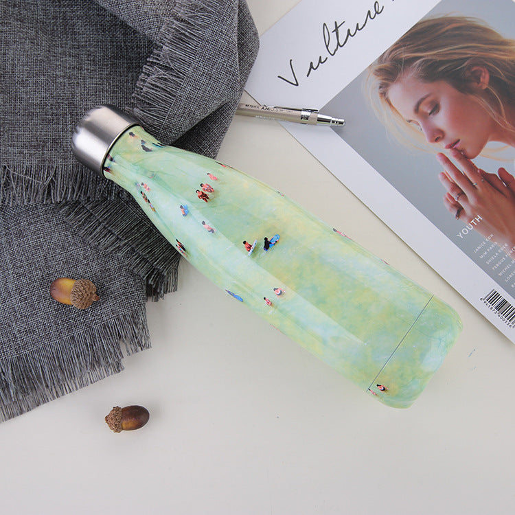 Hot Hot Hot Stainless Steel Vacuum Flask Hot Water Outdoor Sport Thermal Water Bottle 500ML Coke Bottle