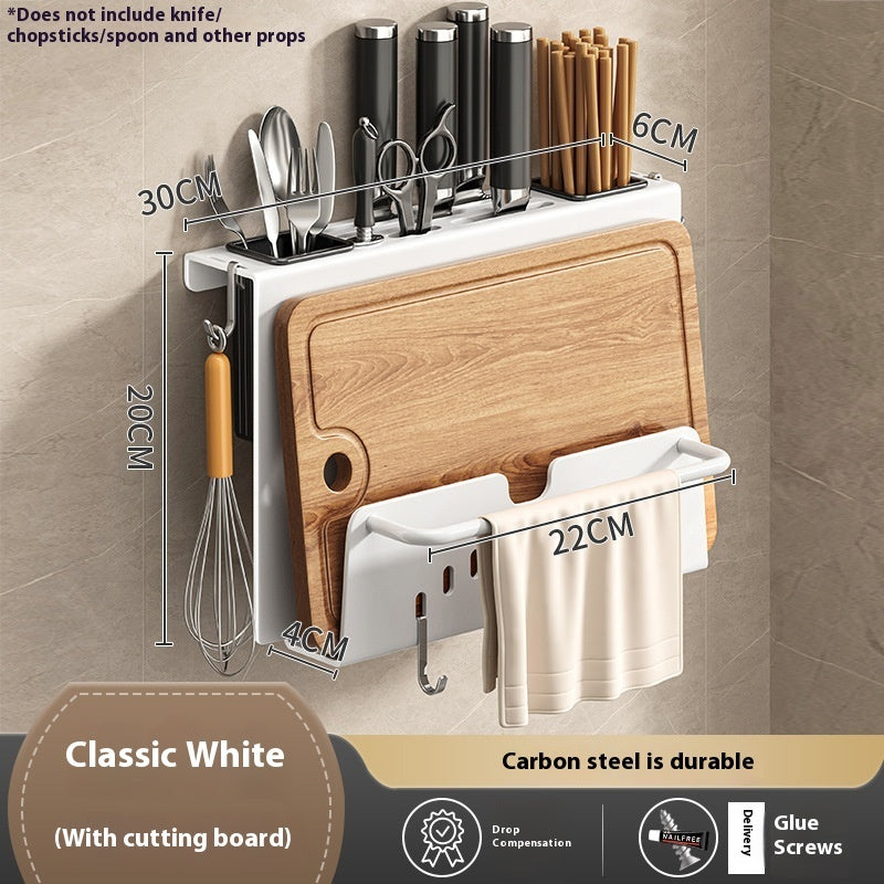 Knife Rack Storage Rack Home Wall-mounted Multi-functional Kitchen