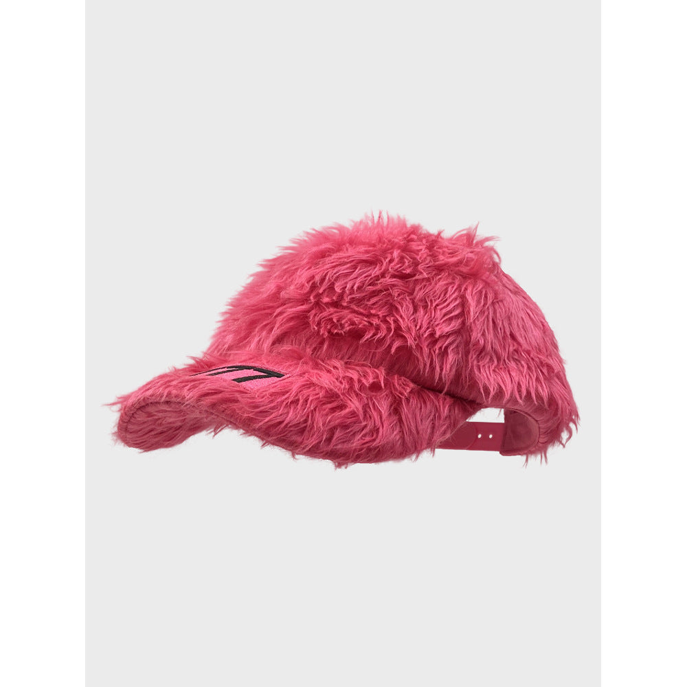 Plush Baseball Cap Women's Warm And Fashionable
