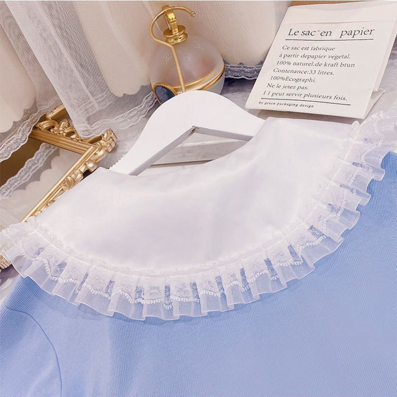 Girls' Spring Western Style Suit Shirt Trendy Two Piece Set