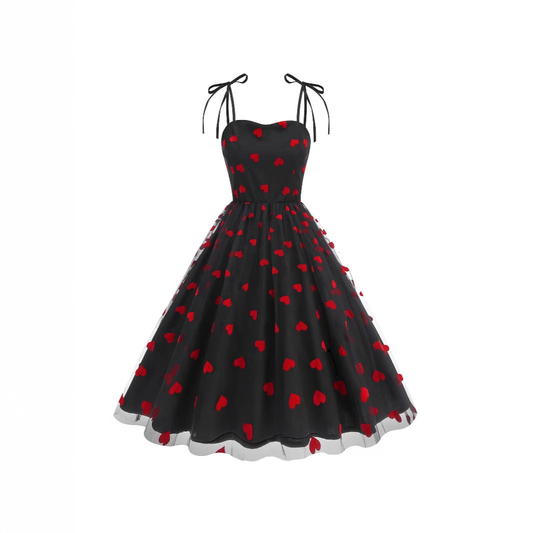 New Strapless Dress With Embroidered Lace