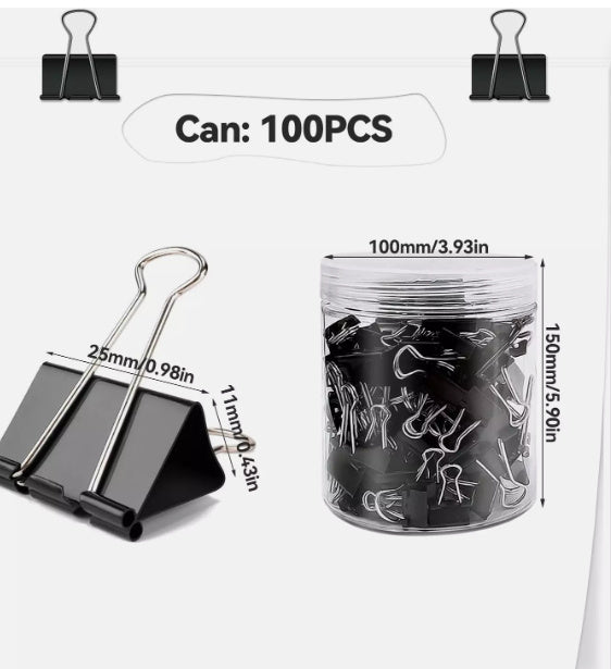 Hand Account Ticket Holder Black Long Tail Clip