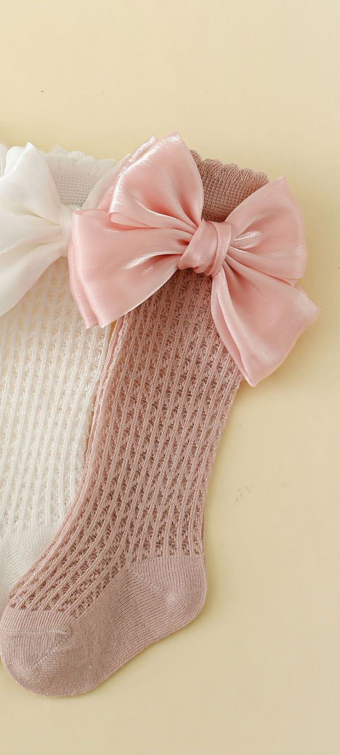 Mid-calf Length And Breathable Thin Mesh Socks