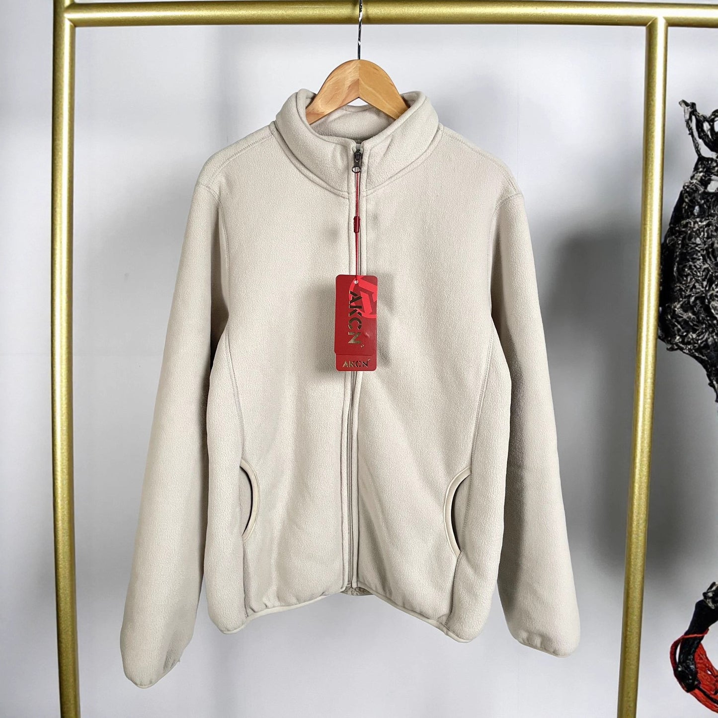 Thickened Western Style One-piece Lamb Wool Coat