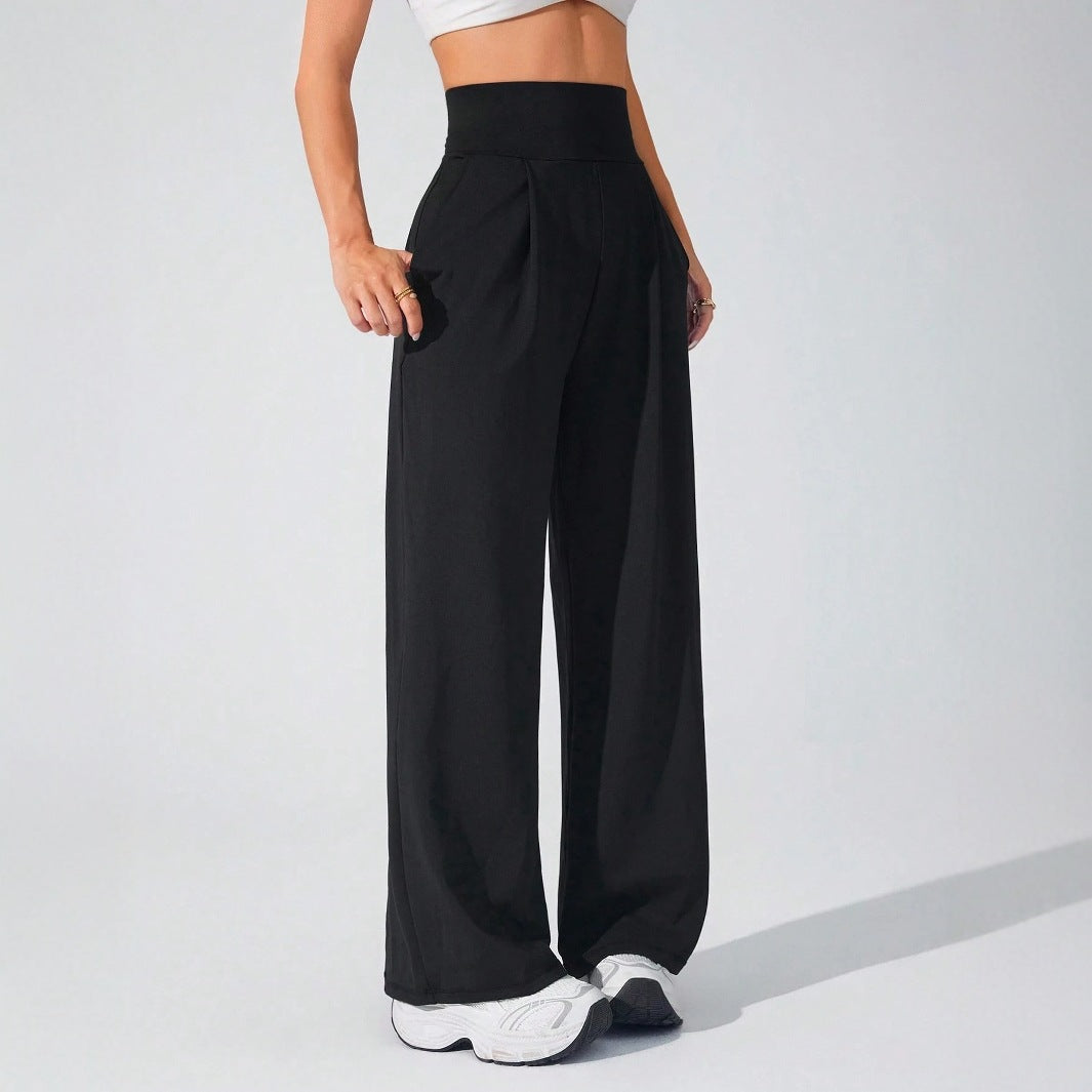 Ladies' Slimming High-Waisted Straight Pants