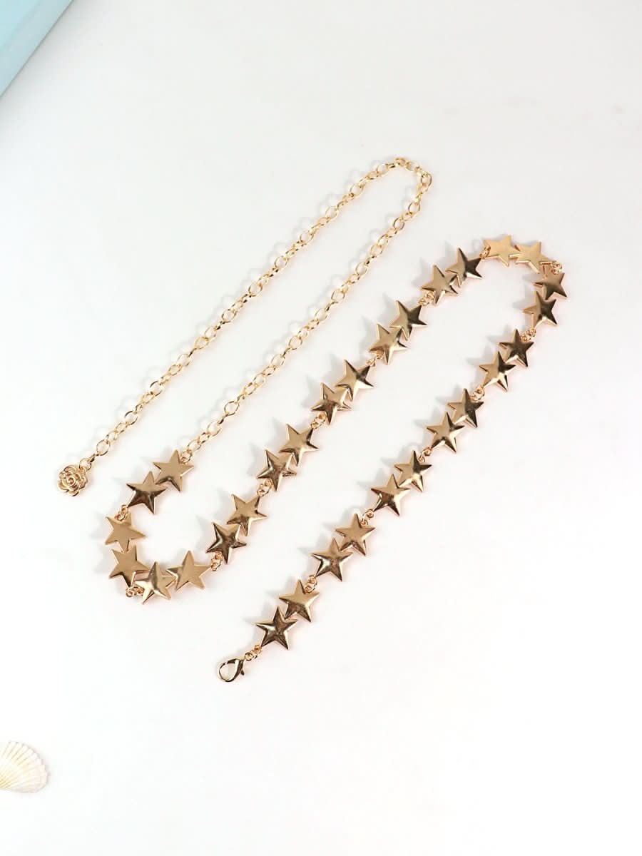 2025 New Retro Metal Star Waist Chain Women's Accessory - Eshtree
