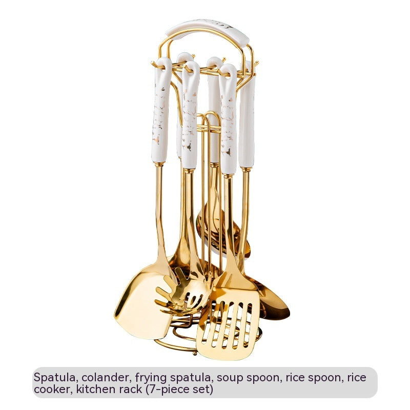 مجموعة أدوات المطبخ المصنوعة من الفولاذ المقاوم للصدأ