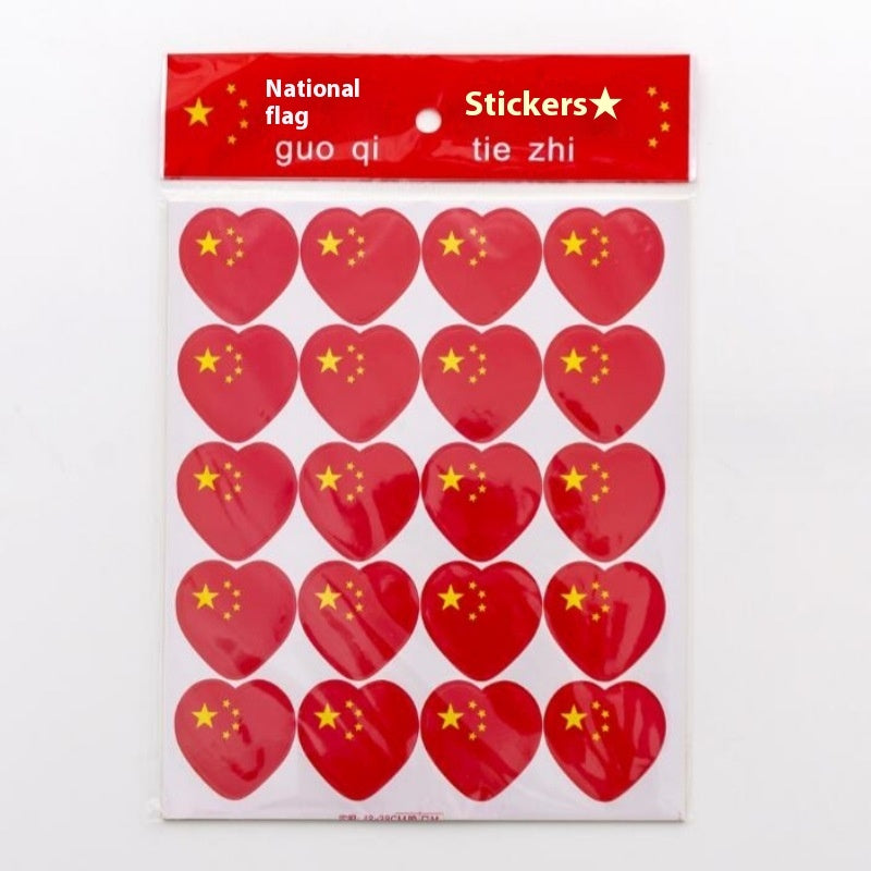 National Day Flag Barrettes Creative Hair Accessories Kindergarten Prizes