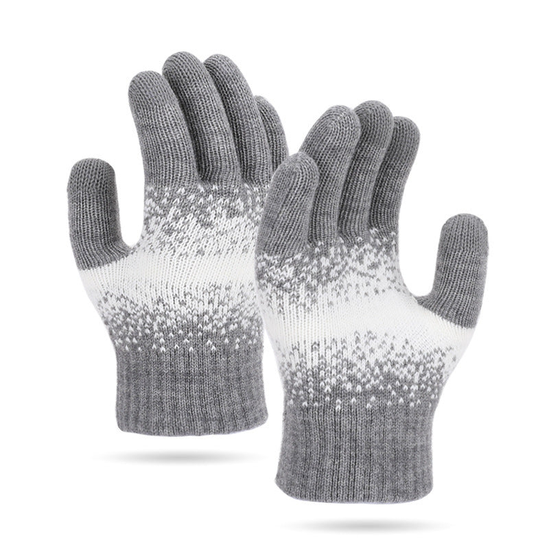 Autumn And Winter New Gloves Women's Knitted Wool